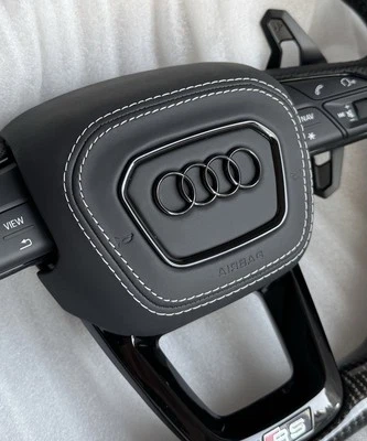⚠️Audi A4 B9 A5 F5 Q5 SQ5 Q7 SQ7 Q8 RSQ8 4M Steering Wheel Airbag Cover⚠️ - Image 1 of 4
