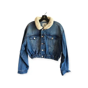 Madden NYC Jean Jacket Cropped Size L - Picture 1 of 6