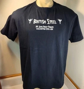 VINTAGE British Steel Judas Priest Tribute Band T-shirt Gildan 1999 L Large... - Picture 1 of 5