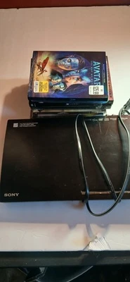 Sony Blu Ray DVD Player with Sealed Blu Rays and DVDs  Fast Top Gun Buzz Shazam - Image 1 of 4