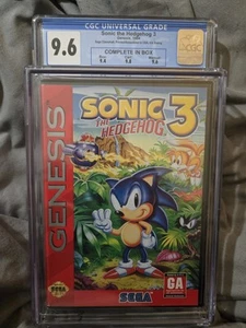 SONIC THE HEDGEHOG 3 1994 SEGA GENESIS CGC UNIVERSE  9.6 GRADE  - Bild 1 von 2