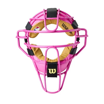 Wilson Specialty Dyna-Lite Aluminum Baseball/Softball Umpire Mask - Pink - Image 1 of 4