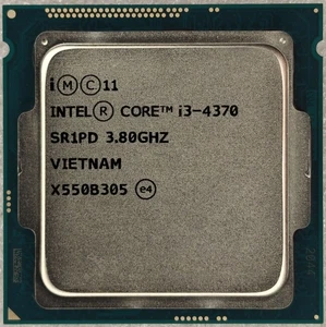 Intel Core i3-4370 SR1PD Dual Core Processor 3.8 GHz, Socket LGA1150, 54W CPU - Picture 1 of 2