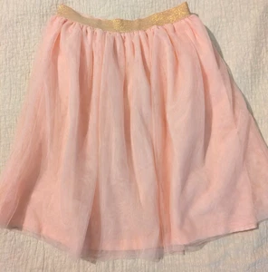 Carters Girls Tulle Skirt Gold Elastic Waist Size 8 - Picture 1 of 3