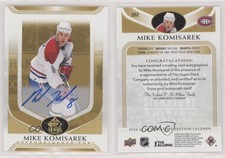 2020-21 SP Signature Edition Legends Gold Spectrum Foil Mike Komisarek #202 Auto