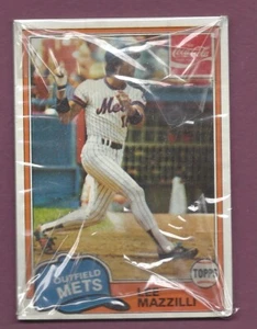1981 COCA COLA BY TOPPS BASEBALL CELLO PACK WITH LEE MAZZILLI SHOWING U632 - Picture 1 of 2