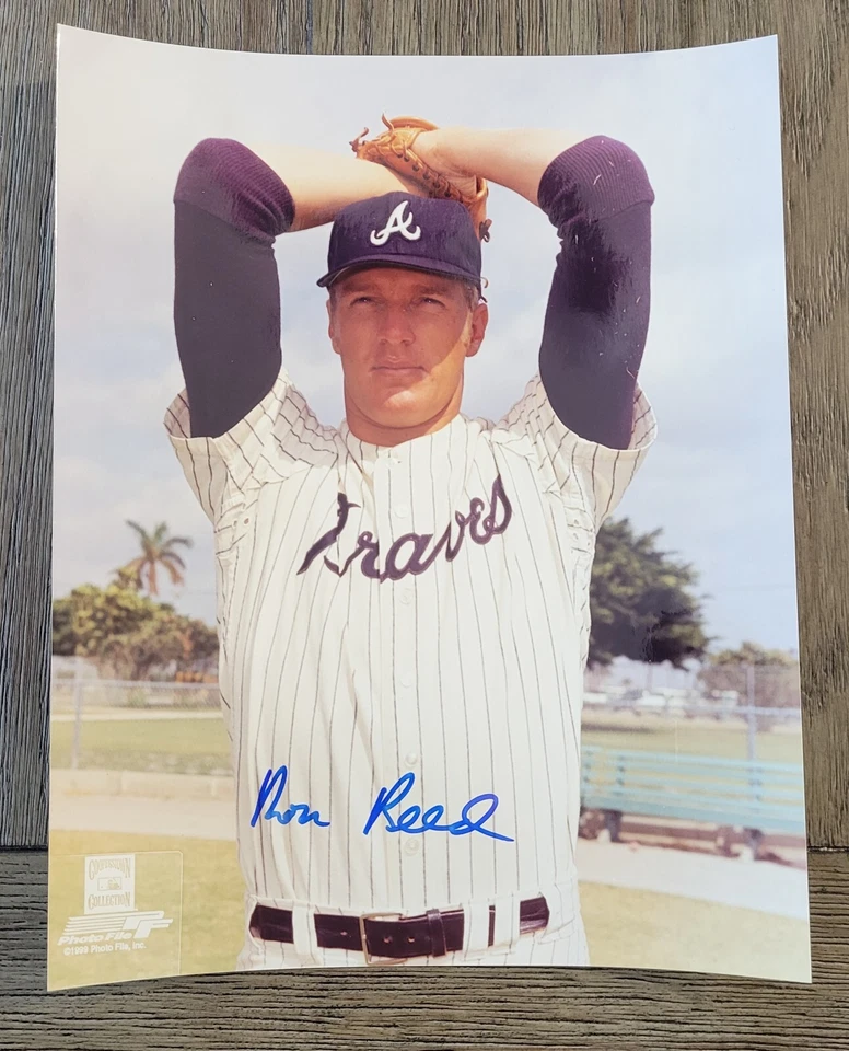 RON REED Signed Photo Atlanta Braves 8x10 Autograph - Image 1 of 1