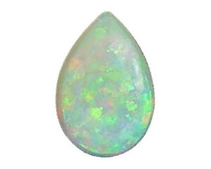 Loose Pear Pippin Cabochon Cut Cultured Opal Fiery Colour Changing 7mm x 5mm