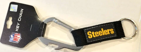 NFL Pittsburgh Steelers Carabineer Keychain, NEW Cover