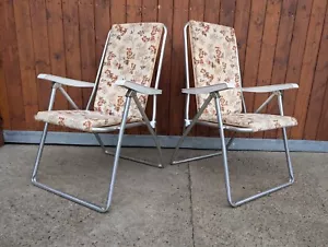 Liegestuhl Gartenstuhl Klappstuhl 70er Oldtimer Camping Bulli Vintage Retro 1/2 - Bild 1 von 12