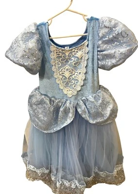 Disney  Princess Cinderella Costume Blue Gown Dress Child Size 120 US (6-7) - Image 1 of 3