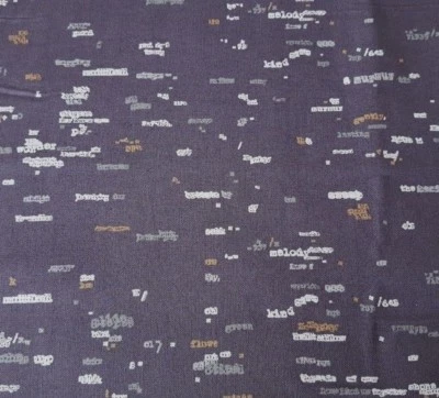 Light Work BTY Victoria Findlay Wolfe Marcus Brothers Bird Song Blur Word Gray - Image 1 of 3