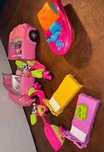 (x8) Polly Pocket Vehicle & Accessory Lot Stretch Pool Prty Limo + More Blue Brd - Picture 1 of 24