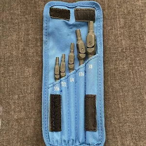 Bondhus 5 Piece Hex Pro Pivot Head SAE Long Handle Hex Key Set with Pouch - Picture 1 of 6