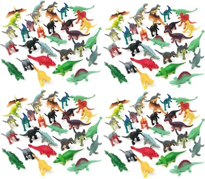 150 Pack Miniature Dinosaur Toy Set - Colorful Mini Plastic Dinosaur Figure Vari - Picture 1 of 12