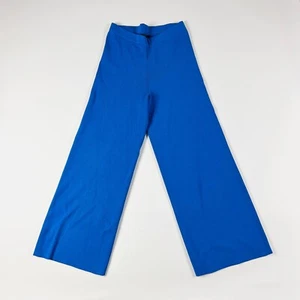 11 Honore Celia Sweater Knit Stretch Straight Leg Trouser Pants Cerulean Blue - Picture 1 of 4