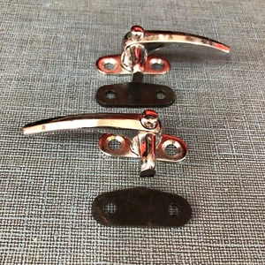 2x exhibitor chrome beetle VW bus T1 safari rotary window samba bus interior - Picture 1 of 2