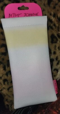 Betsey Johnson ROSA y Amarillo Tie Dye SUAVES Gafas de sol Gafas de sol Estuche para lectores Nuevo con etiquetas Foto 1 de 4