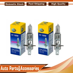 2PCS Hella H1 100W Headlight Bulb H1 Halogen 100 Watt Clear NEW - Picture 1 of 5