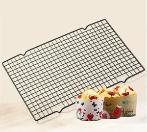 Estante de refrigeración para hornear antiadherente rejilla de alambre hoja sartén horno galletas cocina - Imagen 1 de 3