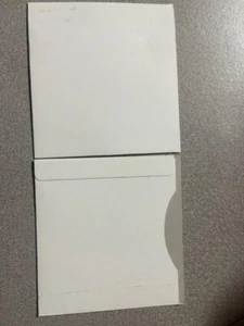 100 NEW 5 1/8" X 5 1/8" 16 PT WHITE CARDBOARD CD DVD SLEEVE, SF09L - Picture 1 of 1