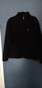 Cedarwood State Unisex Active Ware Jacket Size L Black Three pocket elastic Cuff - Picture 1 of 4