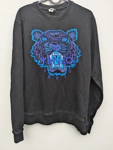 Kenzo Holiday Capsule Men's Limited Edition Tiger Sweatshirt In Black Purple - Picture 1 of 5