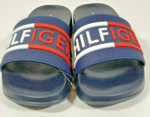 New TOMMY HILFIGER TW DENIM-R Slide Sandal Slipper Flip Flop Size 5M - Picture 1 of 6