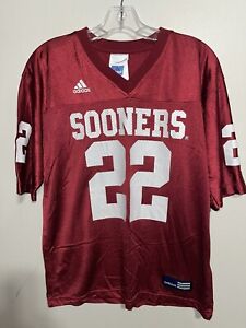 Adidas Youth Size 14/16 Red Oklahoma Sooners Mesh Jersey #22