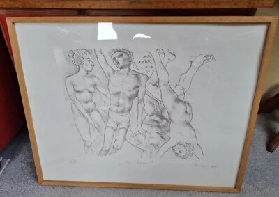 Leipziger Schule, Wolfgang Peuker Litho 68x54cm, E/A 1995,  - Bild 1 von 4