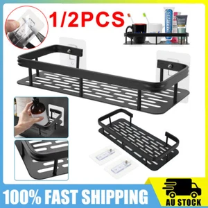 1/2x Bathroom Shower Caddy Shelf Organiser No Drill Wall Mounted Kitchen Shelves - Picture 1 of 14