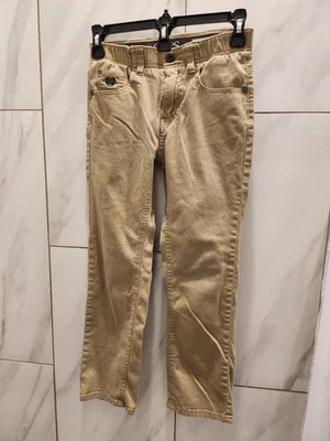 Pantalones Chaps, Niños 8, Calce Ajustado, Uniforme Escolar Caqui, Cintura Elástica Parque Infantil Resistente Foto 1 de 4