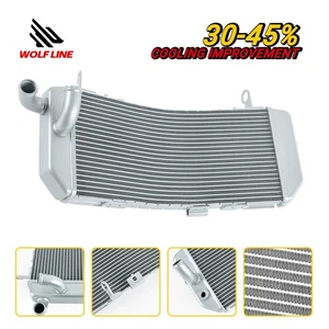 WOLFLINE Motorcycle All Aluminum Radiator For T-MAX 530 17-19/T-MAX 560 21-23 - Picture 1 of 10
