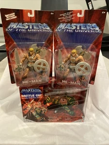 Masters of the Universe 200X  He-Man & Variant Plus Battle Cat All Sealed - Picture 1 of 17