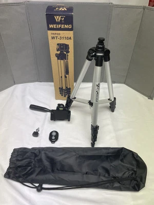 Weifeng WT3110A Camera Using Professional Flexible Aluminum Tripod Silver - Image 1 of 4