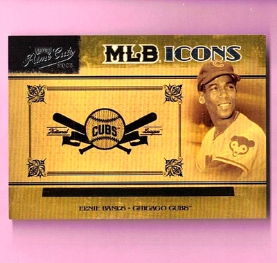 Ernie Banks 2005 Donruss Playoff Prime Cuts MLB Icons #MLB15 #d /100 B797 - Image 1 of 2