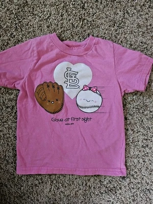 Футболка для девочек St Louis Cardinals размер 3T розовая.  (bxB) - Изображение 1 из 2
