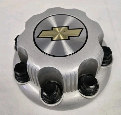 Chevy Silverado 2500 3500 1999-10 8 tacos tapa central plateada OEM GM 9597161 Foto 1 de 4