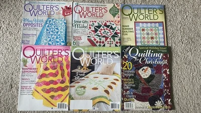 Quilters World & The Quilter Magazine Lot Of 6 Christmas Winter Spring Summer - Image 1 of 4