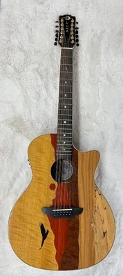 Guitarra Eléctrica Acústica Luna Vista Eagle 12 Cuerdas Madera Tropical con Estuche Rígido Foto 1 de 4
