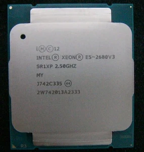 fn15 Intel Xeon E5 2680 v3 2.50GHz 12Core SR1XP LGA2011 3 - Picture 1 of 2