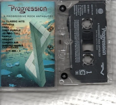 PROGRESSION - A Progressive Rock Anthology - Cassette Tape Album *Compilation* - Image 1 of 2