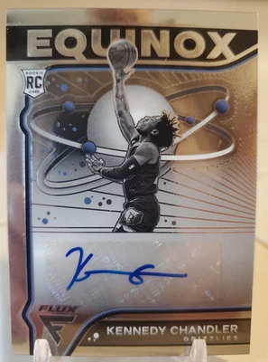 Tarjeta de novato autografiada Flux Equinox 2023 Kennedy Chandler Tennessee Memphis Foto 1 de 2