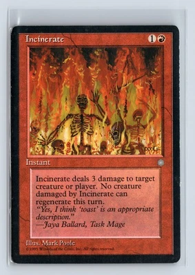 (3x) INCINERATE – MTG Magic the Gathering Card – Ice Age – Common - Image 1 of 4