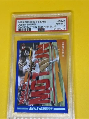 DEEBO SAMUEL 2023 Panini Rookies & Stars Man In Motion Red And Blue /15 - Image 1 of 4