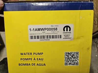 NEW MAGNET MARELLI 1AMWP00058 Water Pump fits 87-97 Ford Bronco/E-150 Econoline - Image 1 of 4