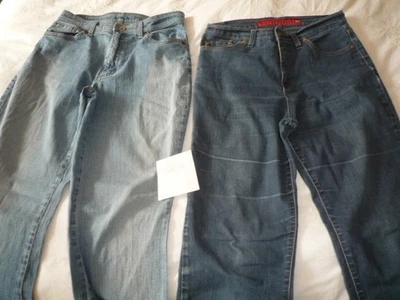 VINTAGE DENIM JEANS  PER UNA M AND S JOBLOT BOOTCUT  SIZE 10  A - Image 1 of 4