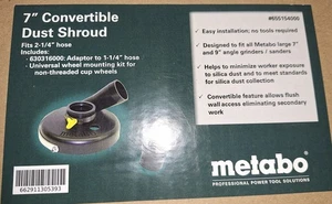 Metabo 655154000 - 7 Zoll staubfreie Abdeckung - neu in versiegelter Verpackung - Bild 1 von 1