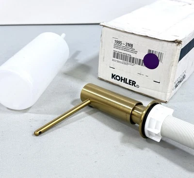 KOHLER K-1995-2MB Contemporary Soap / Lotion Dispenser in Brushed Moderne Brass - Image 1 of 4