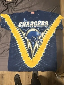 Vintage T Shirt - San Diego Chargers - Tie Dye Size Large - Picture 1 of 3